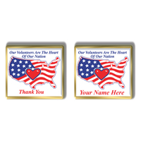 In Stock Patriotic Volunteer Pin / “Heart Of The Nation”